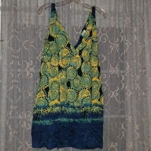 Old navy boho print a line sundress Large